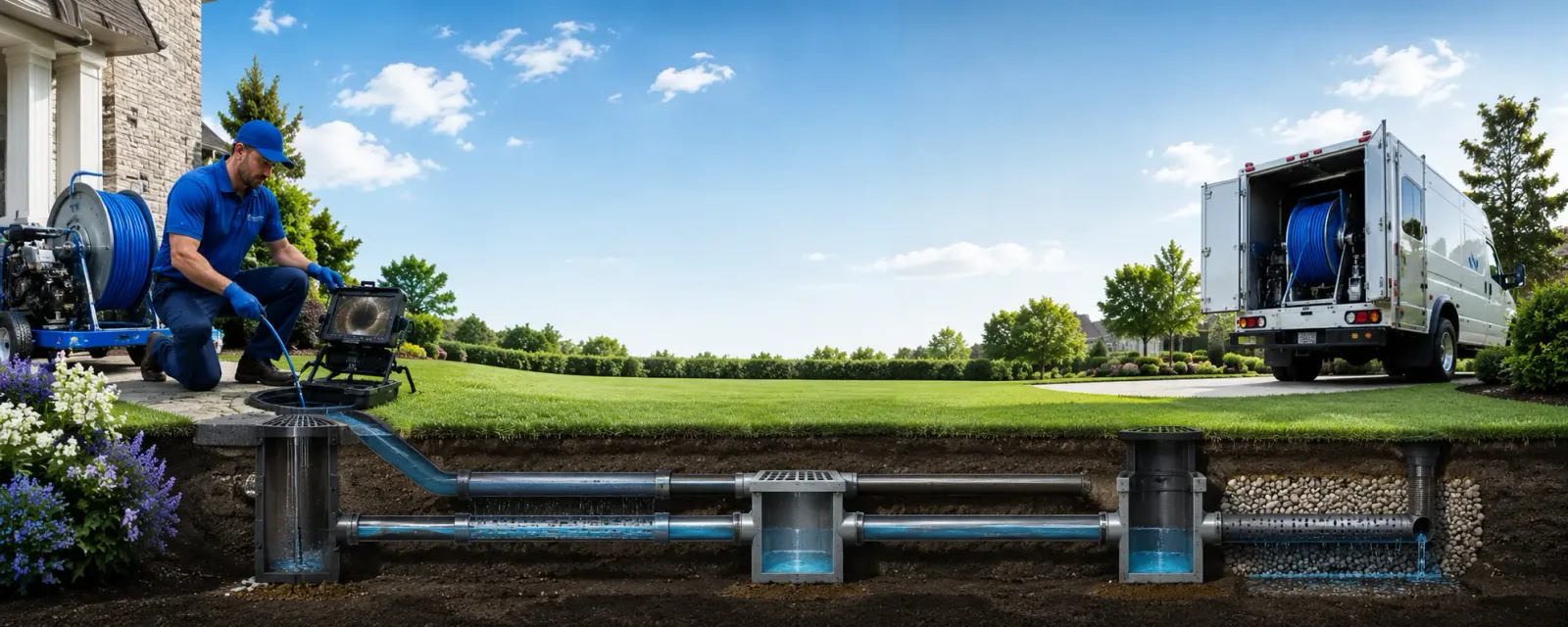 Outdoor drain cleaning information for Reading, VT